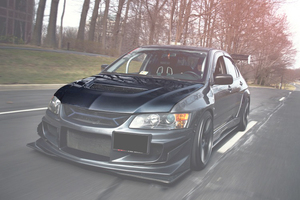 Double capot en fibre de carbone mat OEM pour moteur Mitsubishi Evolution 8 - Product Image 2