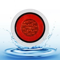 Fournisseur d'usine 2 pouces 2 pièces 7 LEDs LED feu arrière rond pour feux arrière de camion semi-remorque arrêt de frein feu de recul