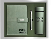 Coffret Cadeau de Bureau A5 : Carnet, Tasse Thermos, en Similicuir et Papier Dorland, Personnalisable, Haute Valeur Esthétique