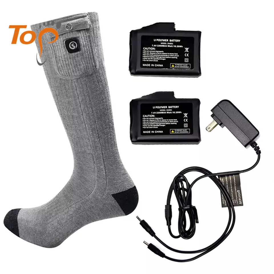 Изготовленный На Заказ брендовые зимние 7,4 V 2200mah литий-ионная аккумуляторная батарея Электрическая аккумуляторная машинка для стрижки с подогревом носки для лыжного спорта на открытом воздухе