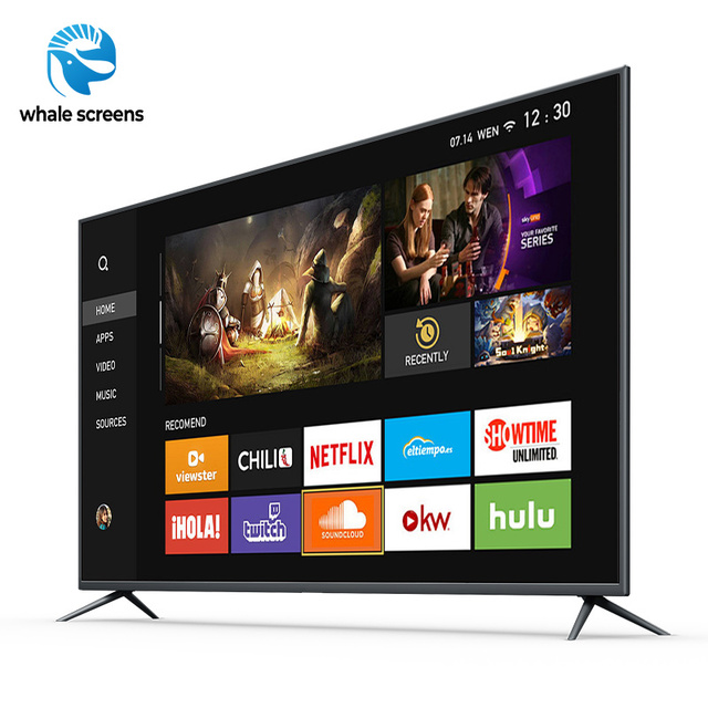 75" Inch Large Size LCD Screen Smart Display  4K 3840x2160 Ultra Clear Flat Screen Televisions Smart Display Screen for Home