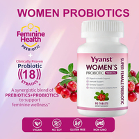 Comprimés de probiotiques à marque privée OEM, formule personnalisée, favorisent la digestion et soutiennent la santé intestinale, 90 comprimés