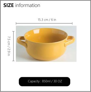 Ensemble de bols à soupe fruits double oreille porcelaine <span class=keywords><strong>petit</strong></span> <span class=keywords><strong>déjeuner</strong></span> céréales bols <span class=keywords><strong>bol</strong></span> en céramique <span class=keywords><strong>avec</strong></span> poignée - Product Image 2