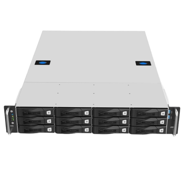 2U Server Chassis/Server Case/Rackmount Case, 12 Bay Nas case Metal Rack Mount Computer Case Support