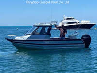 Bateau de plaisance de luxe en aluminium avec cabine, bateau de pêche à grande vitesse, bateau de tourisme facile à utiliser, Gospel Boat 6,25 m (21 pieds), vente exceptionnelle 2025