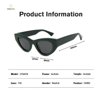 Haute qualité classique rétro oeil de chat tortue acétate lunettes de soleil Logo personnalisé en gros mode lunettes de soleil pour les femmes