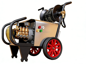 Lavadora de Autos Industrial de Alta Presión con Motor de Inducción Eléctrico y Carrete de Manguera para Limpieza Comercial, Taller Automotriz y Lavado de Autos - Product Image 4