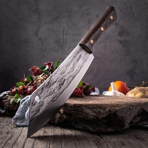 Couteau de boucher forgé pour la cuisine, couteau à découper les os, couteau de chef avec manche en <span class=keywords><strong>bois</strong></span>, couteau à découper la viande, les fruits, les légumes, le poisson, couteau de cuisine - Product Image 4