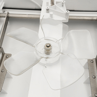 Fabrika Çıkışlı Tekne Kabin Tavan Havalandırma Fanı 408x408x178mm Genel Boyut ASA Beyaz Gövde Kombine Havalandırma LED Işık Zamanlayıcılı