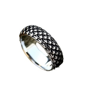 Escala do dragão Anel para homens Aço inoxidável Titanium Aço Vintage <span class=keywords><strong>Retro</strong></span> Simples Moda Motociclista Jóias Atacado - Product Image 5