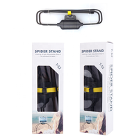 Support de téléphone multifonctionnel rétractable pliable à long bras araignée pour lit, support de tablette pour lit