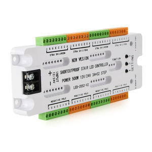 PIRモーションセンサー 32段 調光機能付きスマート階段照明 自動コントローラー LEDストリップ 人感センサー付き - Product Image 5