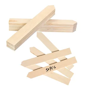 50Pcs Plant Labels Waterproof Garden Markers Sign Stakes Sticks Wooden Plant Tags for Seed Pot Herbs Flowers Vegetables
