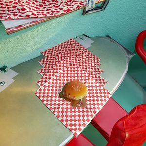 Wholesale SP3317 High Quality Food Grade Waterproof Greaseproof Double-Sided <b>Wax</b> Coated Virgin <b>Paper</b> Customized Logo Size - Product Image 1