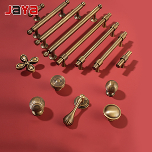 JAYA Solid Brass Antique Bronze Color Modern Design Wardrobe Cabinet <strong>Door</strong> Furniture Handle New Style Handle <strong>Knobs</strong> - Product Image 1