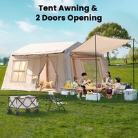 Tentes gonflables imperméables pour le camping, grande tente gonflable avec pompe manuelle, tente gonflable facile à installer, tente 4 saisons