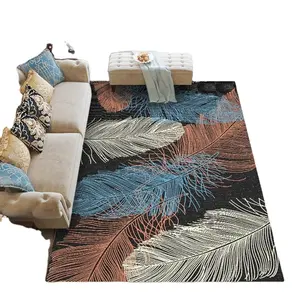 Minimaliste moderne Motif Géométrique Étude Chevet Épaississement Tapis Tapis de Salon Simple Lumière Luxe Tapis Carpetbrush Tapis