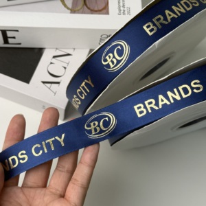 <span class=keywords><strong>Cinta</strong></span> de Grosgrain Suave Personalizada de Lujo con Relieve 3D Impreso y Logotipo, <span class=keywords><strong>para</strong></span> Regalos, Cumpleaños, Navidad, Fiestas y Eventos - Product Image 1