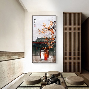 Foshan personalizado <span class=keywords><strong>naranjas</strong></span> chinas cristal porcelana sala <span class=keywords><strong>de</strong></span> estar pinturas decorativas - Product Image 4