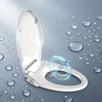 Accessoire de bidet mécanique avec couvercle à fermeture douce, pression d'eau réglable, couvercle anti-choc, compatible avec les toilettes standard de qualité supérieure, forme en U, pour une hygiène optimale