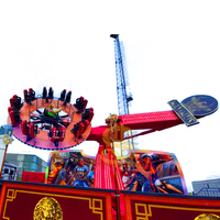 Manège de parc à thème à rotation lourde, contrôlé électriquement, jouet de fête foraine rotatif sûr