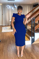 Robe de bureau décontractée sans manches pour femmes, coupe ajustée, avec fente, grande taille, pour soirée ou occasion formelle, style turc