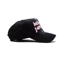 Sombrero G5 Fino, Gorra de Béisbol Deportiva de 5 Paneles en Gamuza con Bordado 'Lucky Me I See Ghosts' y Diseño Desgastado