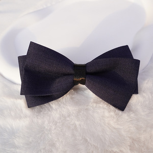 Q-6665 Papillon in Pelle alla Moda per Uomo, per Testimoni e Sposi, Rosso Vino e Nero, per Matrimoni Formali - Product Image 1