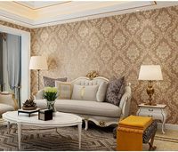 Conception stéréoscopique européenne revêtement mural non tissé décoration intérieure PVC plastique étanche moderne personnalisation en gros
