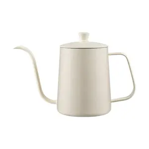 Kahve makinesi için su ısıtıcısı Gooseneck emzik asılı kulak el künt uzun dar damla kahve çay potu  üzerine dökün