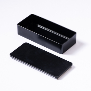 Hộp thiếc đựng bánh quy Giáng sinh hình chữ nhật, trống, có nắp kim loại kín khí, dùng để đựng sô cô la - Product Image 3