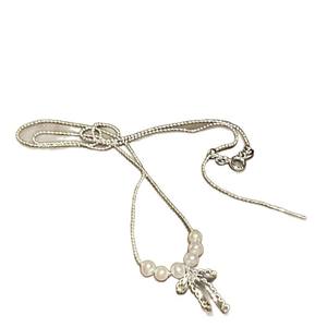 Collar de Perlas de Agua Dulce Zhizhen, Nuevo Producto, Estilo Chica Picante, Collar Fino Famoso en Internet, Lazo Dinámico, Exquisito y Elegante - Product Image 5