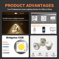 Projecteur LED à puissance de 12 watts, température de couleur ajustable, design anti-éblouissement, directement de l'usine