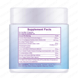 Cápsulas de probióticos de <span class=keywords><strong>menopausia</strong></span> para mujeres de alta calidad de etiqueta privada para soporte digestivo y salud intestinal - Product Image 2