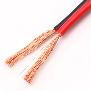 Kabel Datar Kembar Fleksibel Kabel Speaker Warna Putih Hitam Merah