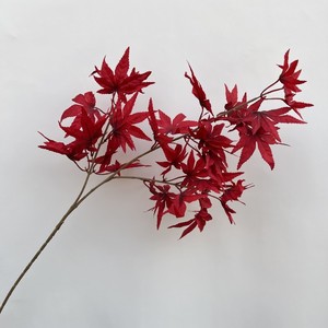 Foglie d'acero finte foglie d'autunno 3 rami verde arancio rosso foglia d'acero artificiale per eventi di festa decorazione floreale - Product Image 2