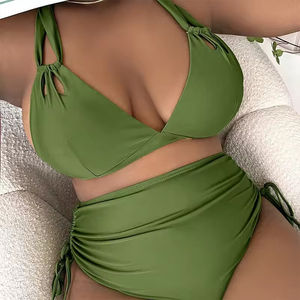 Maillot de bain une pièce personnalisé pour femme, haute élasticité, imperméable, séchage rapide, en Spandex/Nylon, imprimé sexy, style string, pour la plage - Product Image 3