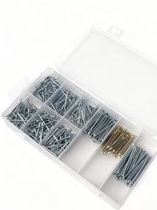 Juego <span class=keywords><strong>de</strong></span> Clavos <span class=keywords><strong>de</strong></span> Acero Común con Cabeza Lisa Galvanizada, Multiespecificación, para Paredes, Tableros <span class=keywords><strong>de</strong></span> Madera, Construcción, Paredes <span class=keywords><strong>de</strong></span> Cemento - Product Image 4