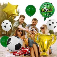 Ensemble de ballons en aluminium Champion Trophy Football Shoes, décorations pour fêtes sportives, parfait pour la décoration de fête et l'aménagement d'événements d'anniversaire