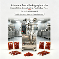 Machine d'emballage automatique de liquides en acier inoxydable avec système de remplissage et de scellage VFFS pour la production de sauces, d'eau et de jus