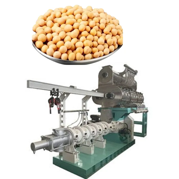 Machine d'extrusion de transformation d'aliments pour animaux, équipement CE, Machine de fabrication de farine de soja