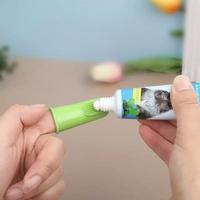 Produits pour animaux de compagnie Design ergonomique Silicone biodégradable nettoyage facile des dents chiots soins dentaires chien brosse à dents brosse à dents salle de bain