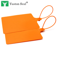Sceau de sécurité en plastique YUTONG YTPS101 avec insert métallique 250 mm, pour coursier express, code-barres, résistance à la traction 124N