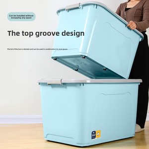 BW6602 tasarım toptan ekstra büyük yorgan oyuncak saklama kutusu kalınlaşmış plastik organizatör 35L kapasiteli çok fonksiyonlu katlanır 10kg - Product Image 4