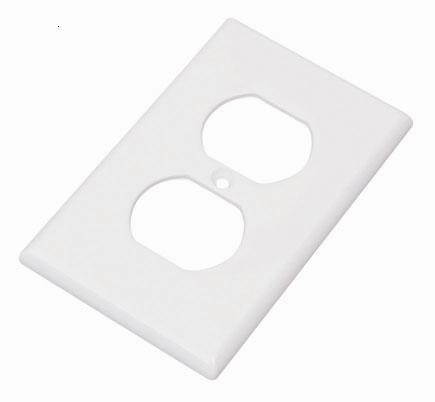 US Standard Plastic Wall Plate 1gang Duplex Outlet Cover PC Wall Plate Cover Durable Socket Faceplate Easy Installation