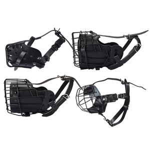 Cani da addestramento traspirante maschera di sicurezza a prova di morso pesante cane gabbia di museruola regolabile - Product Image 1