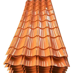Lámina de hierro de techo de Zinc corrugado de acero, azulejos de techo