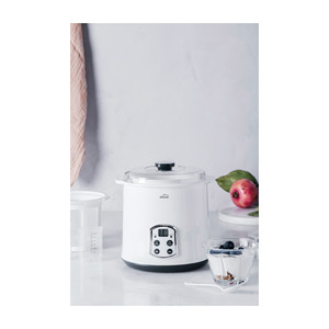 Macchina per yogurt Lacor 1.5L con timer digitale e riscaldamento automatico, colore bianco - Product Image 2