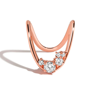 Milskye Hochwertiger Modeschmuck Feiner Schmuck Leichter 18k Vergoldeter Messing Cluster Tief Gebogener Ring für Damen