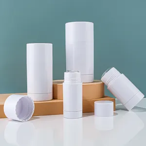 15g 30g 50g 75g Empty Container ABS White Empty Roll On Balm Body Bottle Deodorant Stick Bottle